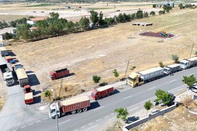 Tomarza’da hububat alımları sürüyor