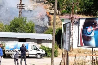 Tunceli’de otluk alanda yangın