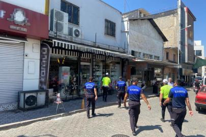 Turgutlu’da kaldırım işgali denetimi