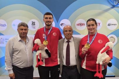 U23 Avrupa Şampiyonası’nda Havalı Tabanca Karışık Takımı’ndan altın madalya