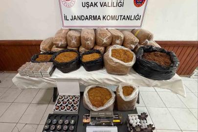 Uşak’ta 120 kilo bandrolsüz tütün ele geçirildi