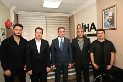 Vali Baruş’tan İHA Erzurum Bölge Müdürlüğü’ne ziyaret