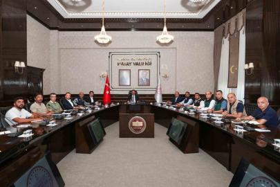 Vali Masatlı başkanlığında Asi Nehri altyapı çalışmaları değerlendirildi