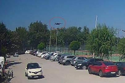 Yalova’da kaza kırıma uğrayan uçağın düşme anı kamerada