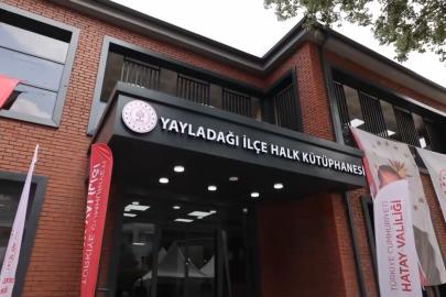 Yayladağı İlçe Halk Kütüphanesi hizmete açıldı