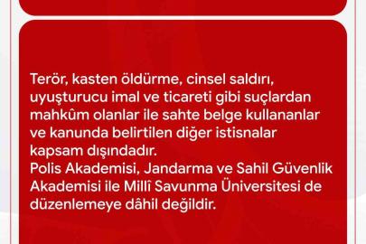 Yükseköğretimde öğrenci affı düzenlemesi yürürlüğe girdi
