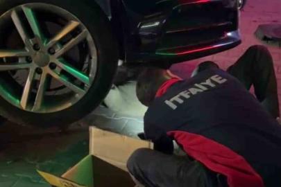 Yunanistan’dan Bolu’ya otomobilin motorunda gelen minik misafir