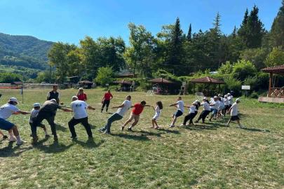Zonguldak’ta aile kampı heyecanı yaşandı
