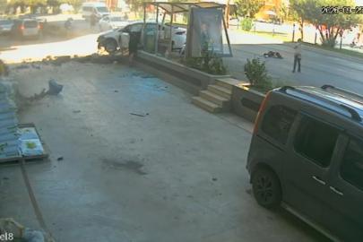 3 kişinin yaralandığı kazada parçalanan otomobilin direksiyonundan yürüyerek indi