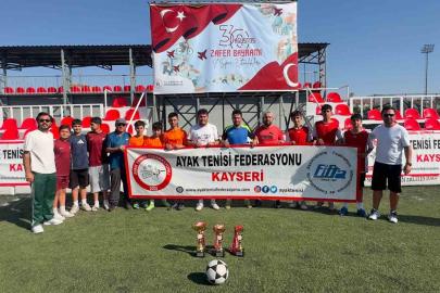 30 Ağustos Zafer Kupası Ayak Tenisi Müsabakaları tamamlandı