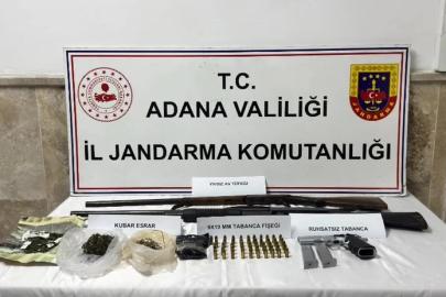 Adana’da 6 ruhsatız silah ele geçirildi
