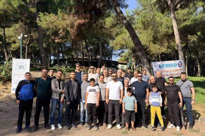 Adliye personeli aileleriyle doğada stres attı