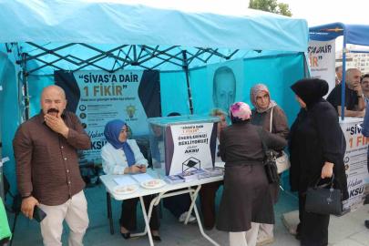 AK Parti Sivas teşkilatından vatandaşlara "Sivas’a Dair Bir Fikir" projesine katılım çağrısı