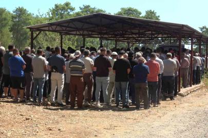 Aksu yangınında kalp krizi geçiren vatandaş son yolculuğuna uğurlandı