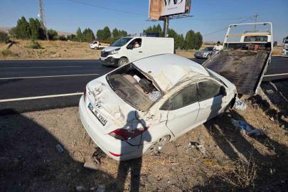 Ankara’da otomobil takla attı: 4 yaralı