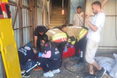 Antakya’da yük asansörü düştü: 1 yaralı