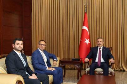 Bakan Fidan, TÜRKPA Genel Sekreteri Hasan ile görüştü