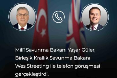 Bakan Güler, İngiliz mevkidaşı ile telefonda görüştü