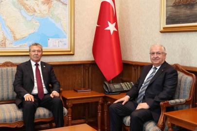 Bakan Güler, KKTC Başbakanı Üstel ile görüştü