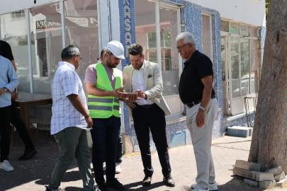 Başkan Tatık, Tavas’ta yürütülen çalışmaları sahada inceledi