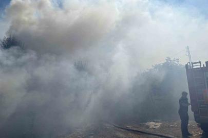 Başkentte vericilerin bulunduğu alanda yangın