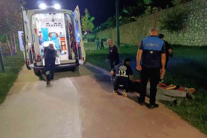 Battalgazi’de scooter kazasına ekiplerden hızlı müdahale