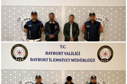 Bayburt’ta 2 düzensiz göçmen ile 2 şüpheli yakalandı