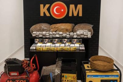 Bayburt’ta 38 kilo açık tütün ve 18 bin 240 makaron ele geçirildi
