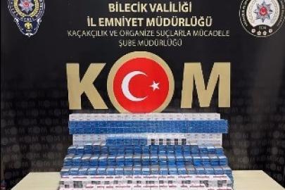 Bilecik polisi bir tırda bin 210 paket kaçak sigara ele geçirildi