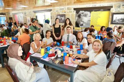 Bodrum sokakları kadınların ördüğü motiflerle renklenecek