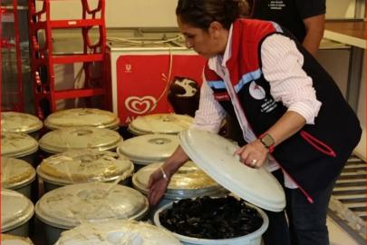 Bolu’da 650 kilo kaçak midye ele geçirildi