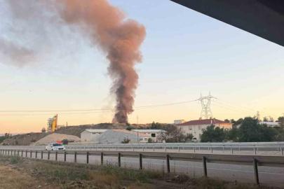 Bolu’da geri dönüşüm fabrikasında yangın çıktı