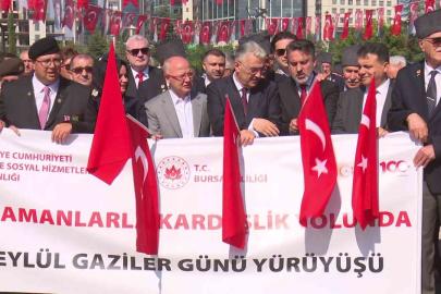 Bursa’da 19 Eylül Gaziler Günü’nde şehitler ve gaziler anıldı