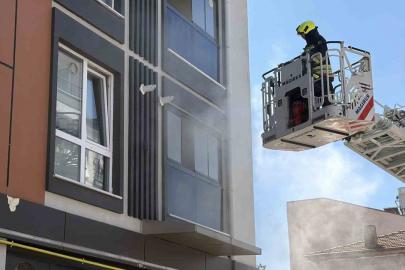 Çamaşır makinesi yangını paniğe neden oldu