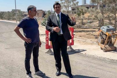 Çamlıtepe’de yollar yenilendi