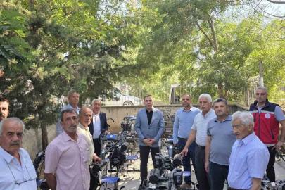 Çiftçilere hibe destekli tarım aletleri dağıtıldı