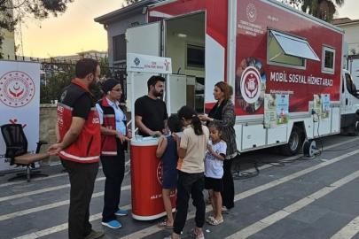 Cizre’de mobil araçla vatandaşlara yerinde destek