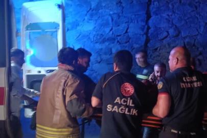 Cizre’de şarampole devrilen otomobilin sürücüsü yaralandı