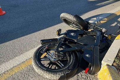 Çorum’da minibüsün çarptığı elektrikli bisikletli çocuk yaralandı