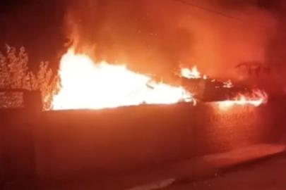 Çorum’da tandır evi alev alev yandı