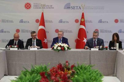 Cumhurbaşkanı Erdoğan, ABD’li düşünce kuruluşu temsilcileriyle buluştu