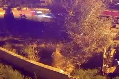 Damatlık giymeye hazırlanırken kefen giyen gencin kazası kamerada