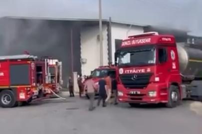 Denizli’de iş yeri yangını
