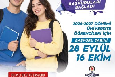 Denizli’de üniversite öğrencilerine eğitim desteği