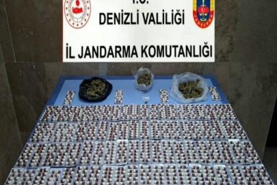 Denizli’nin iki ilçesinde düzenlenen uyuşturucu operasyonunda 2 şüpheli tutuklandı