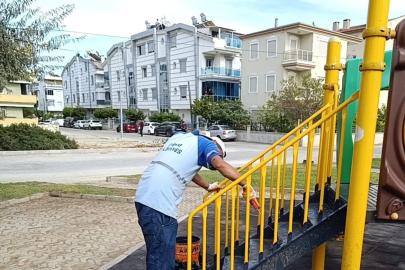 Didim Belediyesi’nden parklarda genel bakım çalışması