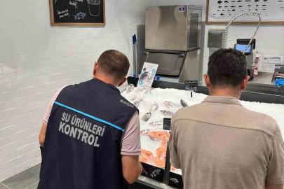 Didim’de su ürünleri satış yerleri denetlendi