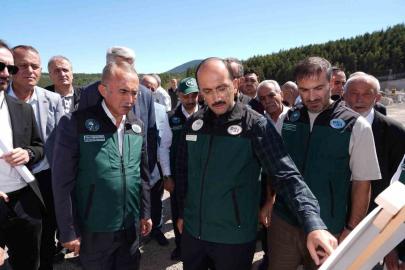 DSİ Genel Müdürü Balta, 148 bin 350 dekar araziyi sulayacak Tekke Barajı’nı inceledi