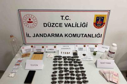 Düzce’de jandarmadan uyuşturucu operasyonu