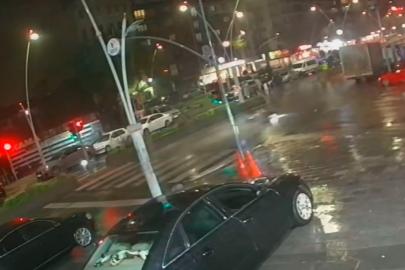 Esenler’de kazada motosiklet sürücüsü metrelerce sürüklendi